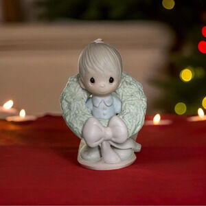 Precious Moments Christmas, “Surrounded with Joy”, with box,vintage perfect cond